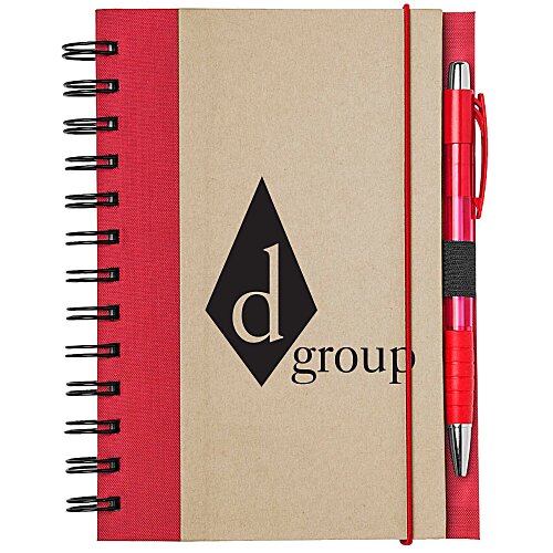 Recycled Color Spine Spiral Notebook - 24 hr Main Image