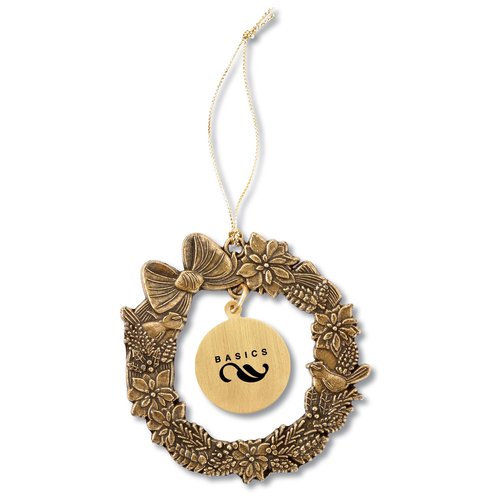 Charm Christmas Ornament - Wreath Main Image