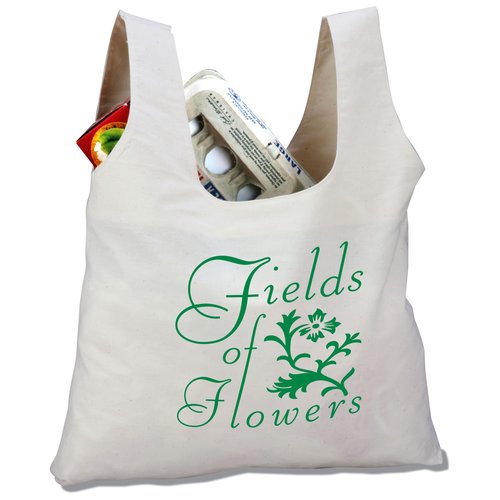 Classic Cotton 6 oz. Foldable Shopping Tote Main Image
