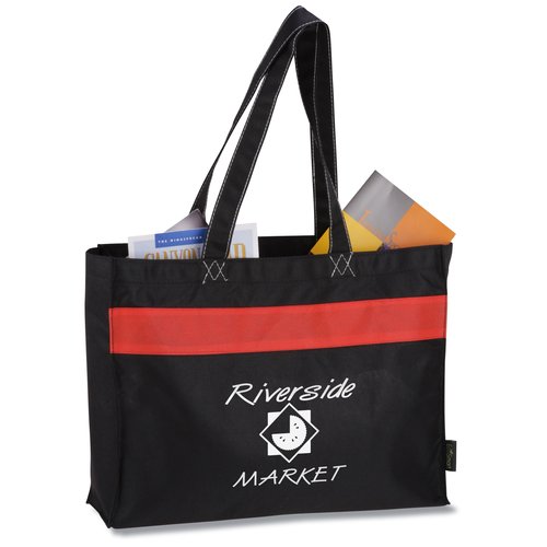 100% Recycled PET Band Shopper Tote Main Image