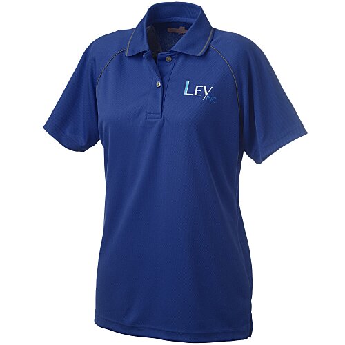 Raglan Sleeve Polo with Piping - Ladies' Main Image