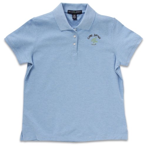 Devon & Jones Recycled Pima Melange Polo - Ladies' Main Image