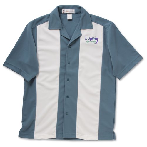 Knit Ottoman Color Block Camp Shirt - Men's Main Image