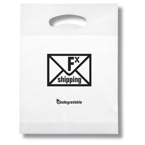 Oxo-Biodegradable Die Cut Bag - Eco Design - 12" x 9" Main Image