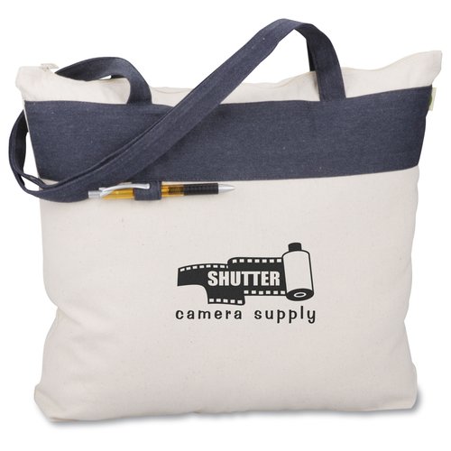 Recycled Cotton Zippered Tote Main Image