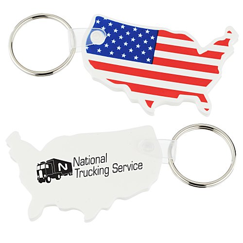 US Stock Soft Keychain Main Image