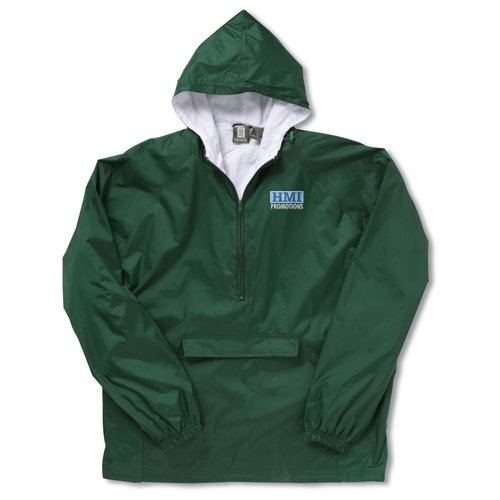 1/2 Zip Pouch Pocket Hooded Jacket Main Image