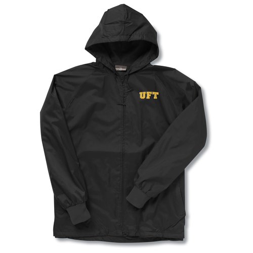 Zip Front Hooded Coaches Jacket - Embroidered Main Image