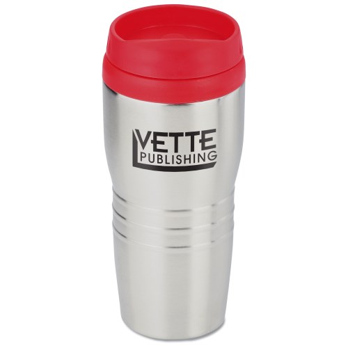 Ribbed Stainless Tumbler - 16 oz. Main Image
