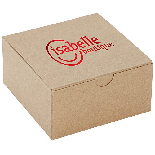 Gift Box - 4" x 4" x 2" - Natural Kraft Main Image