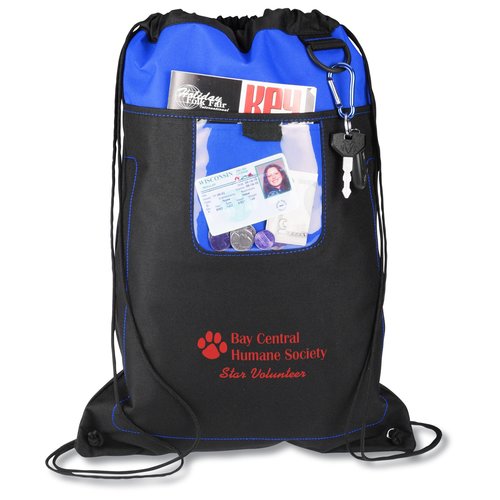 Stitched Organizer Cinchpack - Closeout Main Image