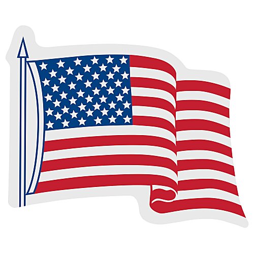 Waving Flag Sticker - Adhesive on Back Main Image