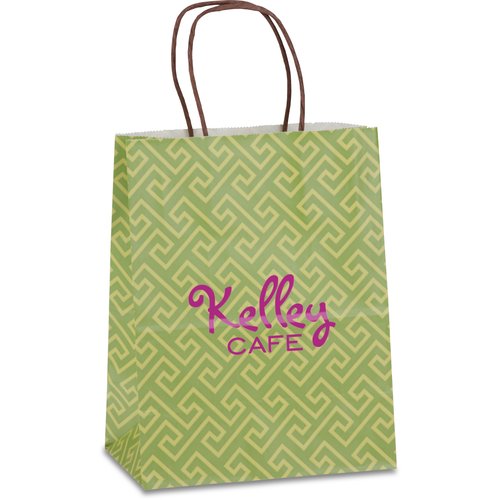 Kaleidoscope Shopping Bag - 10-1/2" x 8" - Botanical Lattice Main Image