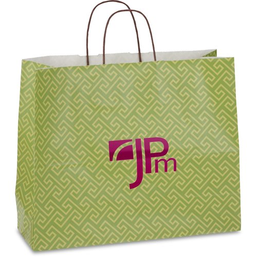 Kaleidoscope Shopping Bag - 13" x 16" - Botanical Lattice Main Image