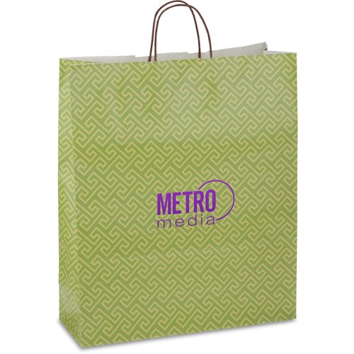 Kaleidoscope Shopping Bag - 19-1/4" x 16 - Botanical Lattice Main Image