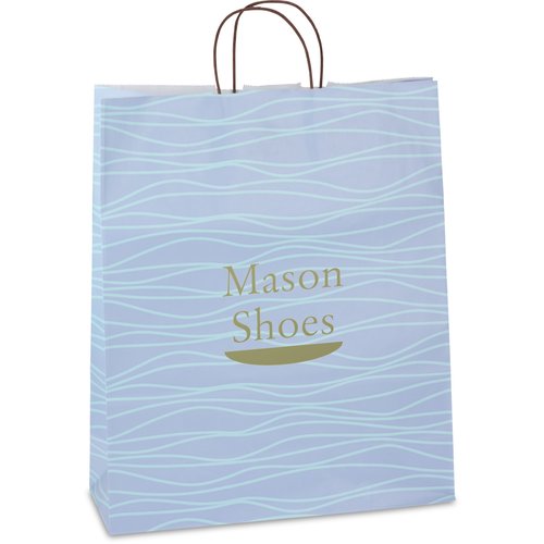 Kaleidoscope Shopping Bag - 19-1/4" x 16" - Blue Lagoon Main Image