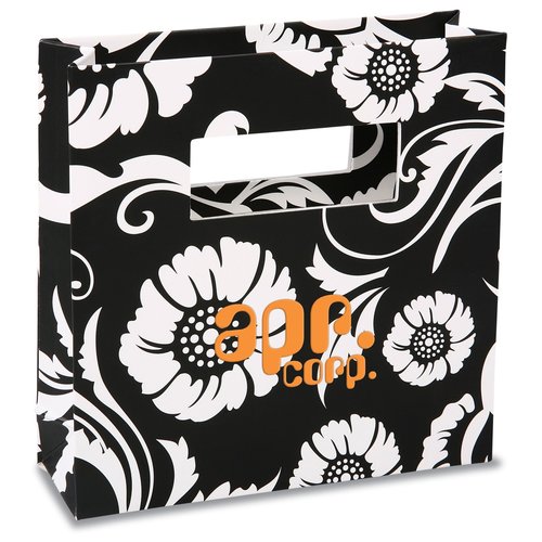 Rectangle Handle Gift Bag - 5-3/4" x 5-3/4" - Paisley Main Image