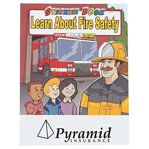 Learn About Fire Safety Sticker Book Main Image