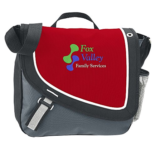 A Step Ahead Messenger Bag - Embroidered Main Image