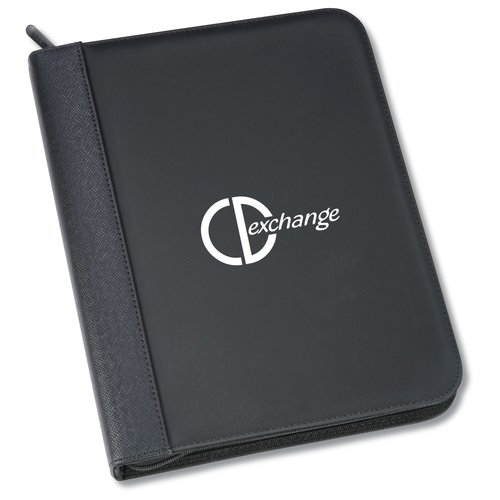 Zipper Closure Ring Binder Folio Main Image