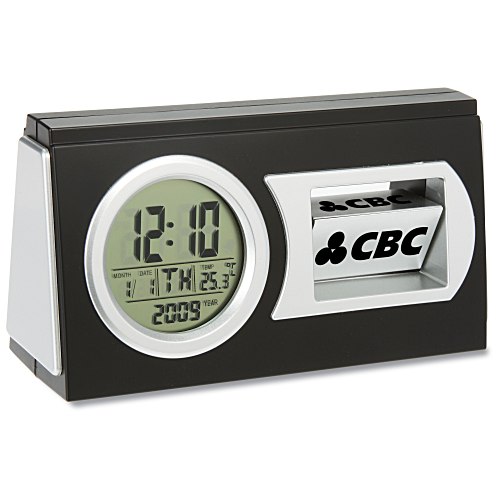 Revolving Logo Desk Clock Main Image