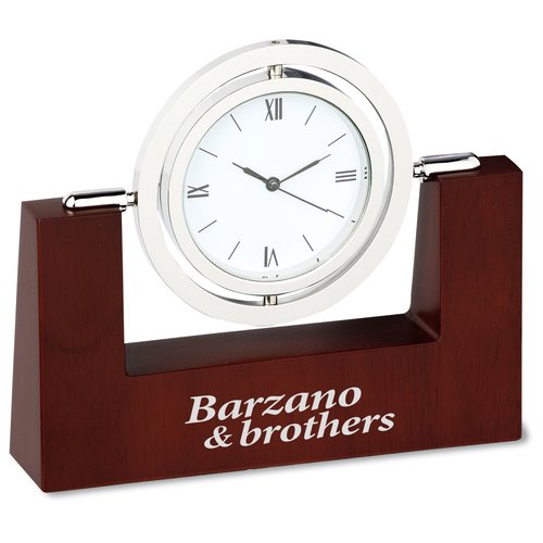 Revolving Brass Clock Main Image