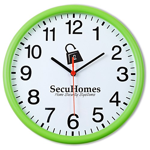 Color Edge Slim Wall Clock - 12" Main Image
