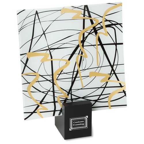 Designer Glass Plate - Hash - 12" Main Image
