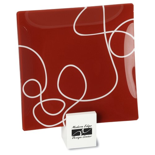 Designer Glass Plate - Scribble - 8" Main Image