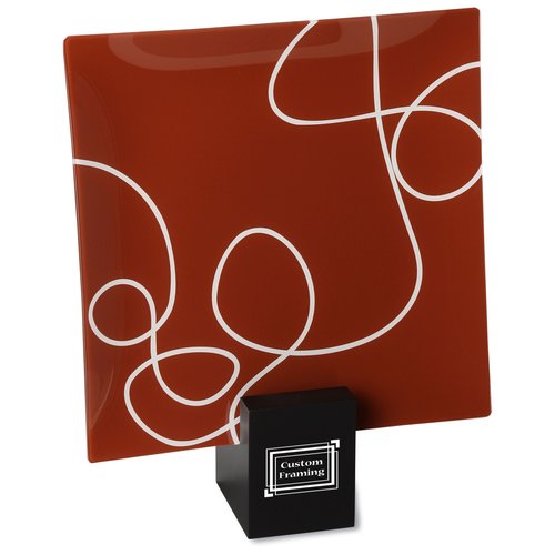 Designer Glass Plate - Scribble - 12" Main Image