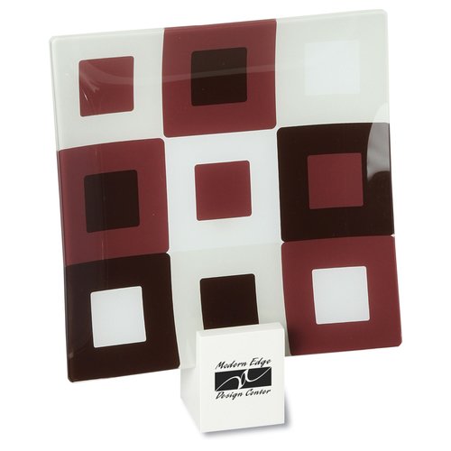 Designer Glass Plate - Tiled Square - 8" Main Image