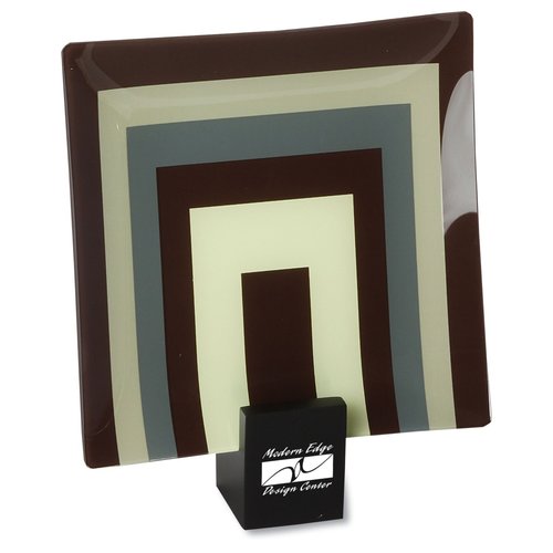 Desginer Glass Plate - U-Square - 8" Main Image