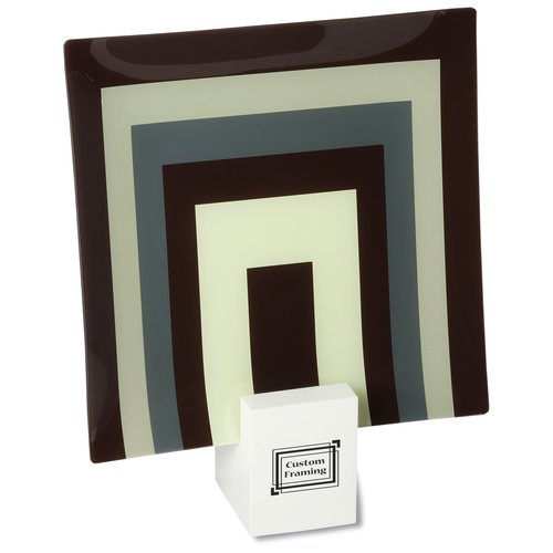 Desginer Glass Plate - U-Square - 12" Main Image
