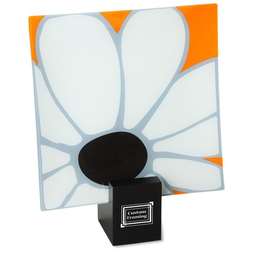 Designer Glass Plate - Sunflower - 12" Main Image