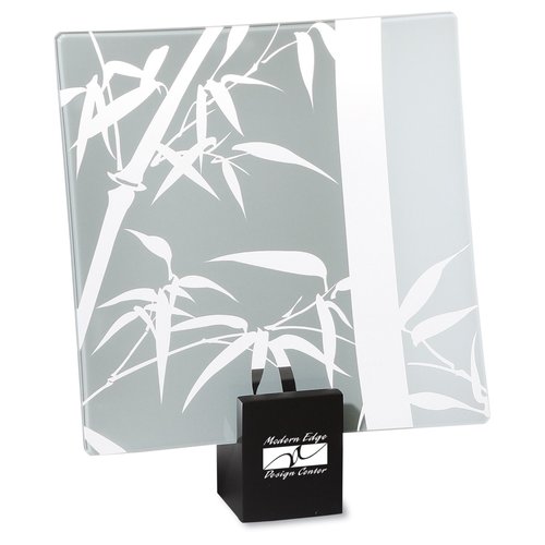 Designer Glass Plate - Bamboo - 8" Main Image