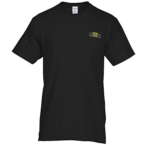 Hanes Authentic Pocket T-Shirt - Embroidered Main Image
