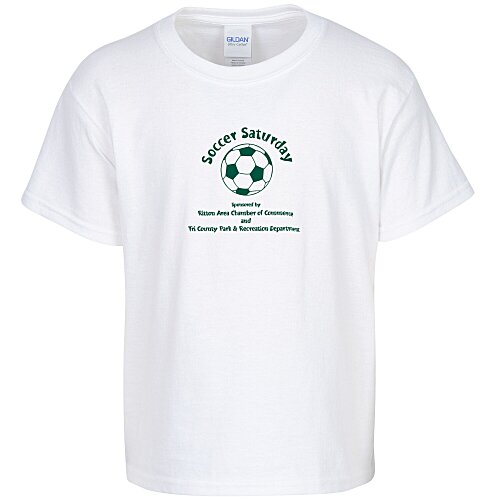 Gildan 6-ounce Ultra Cotton T-Shirt - Youth - Screen - White Main Image