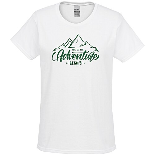 Gildan 6 oz. Ultra Cotton T-Shirt - Ladies' - Screen - White Main Image