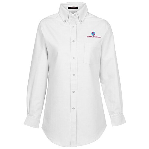Classic Wrinkle Resistant Oxford Dress Shirt - Ladies' Main Image