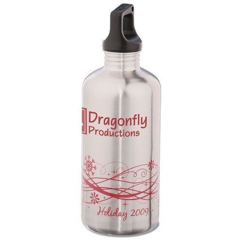 h2go Stainless Steel Bottle - 20 oz. - Hol Design - Silver Main Image