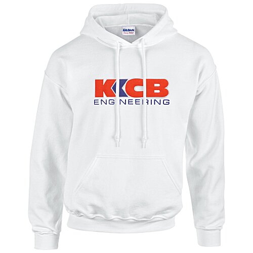 Gildan 50/50 Hooded Sweatshirt - Applique Felt - White Main Image
