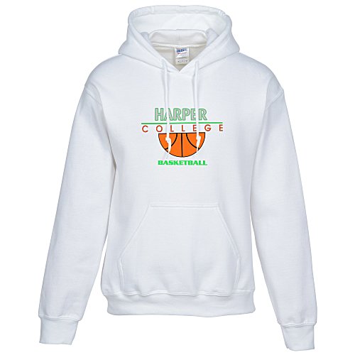 Gildan 50/50 Heavyweight Hoodie - Applique Felt - White Main Image