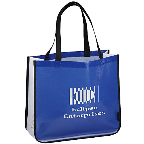 Laminated Polypropylene Shopper Tote - 14" x 16" Main Image