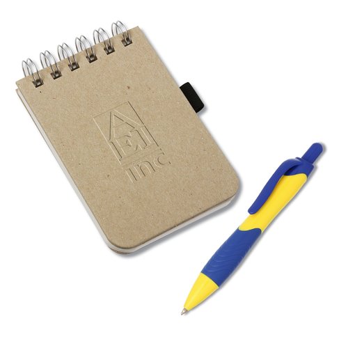 Recycled Cardboard Jotter w/ Free A-Maize Gel Pen Main Image