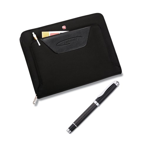Wenger Zippered Padfolio w/ Free Luna Roller Ball Pen Main Image