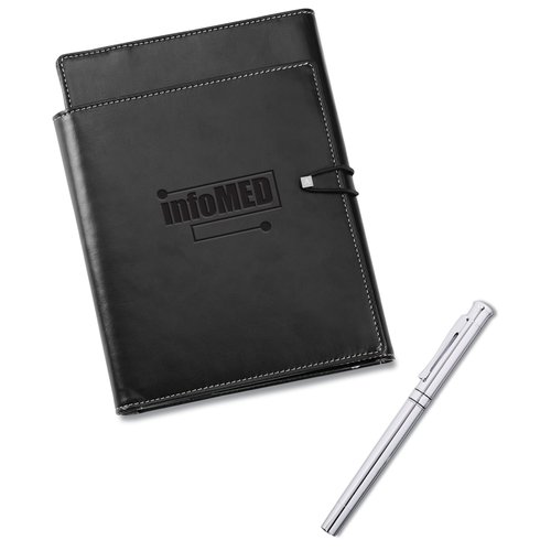 Tri-Fold Networker Portfolio w/ Free Roller Ball Pen Main Image