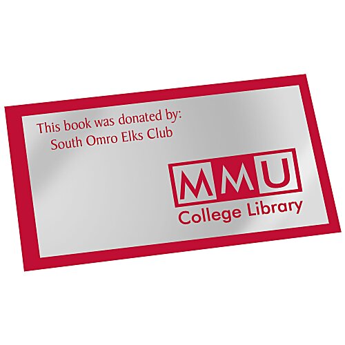 Tamper Evident Chrome Sticker - S Main Image