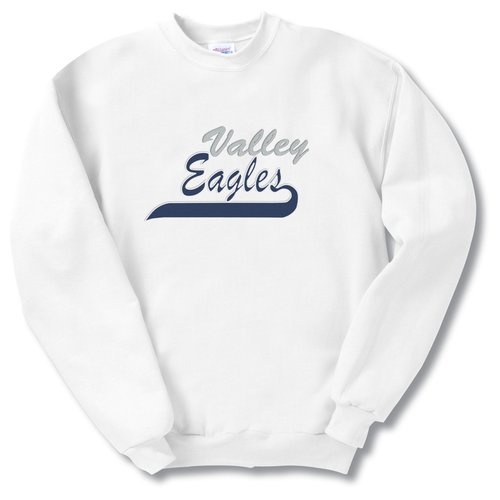 Hanes Comfortblend Sweatshirt - Applique Twill - White Main Image