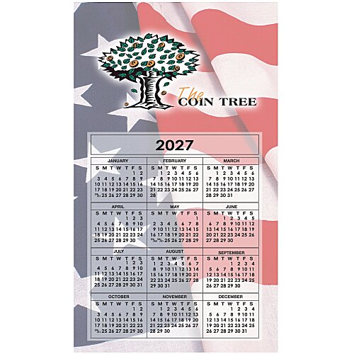 Calendar Magnet - Medium - Waving Flag Main Image