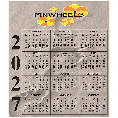 Calendar Magnet - Small - Footprints Main Image